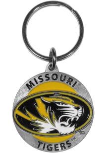 Missouri Tigers Carved Metal Keychain