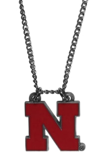 Logo Charm Nebraska Cornhuskers Womens Necklace - Red