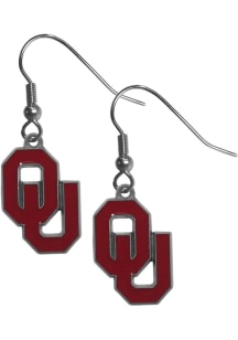 Oklahoma Sooners Logo Dangler Womens Earrings