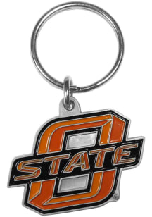 Oklahoma State Cowboys Carved Metal Keychain