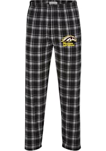 Western Michigan Broncos Mens Black Flannel Sleep Pants