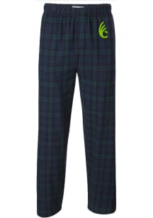 Wilmington College Quakers Mens Green Flannel Sleep Pants