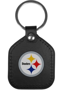 Pittsburgh Steelers Leather Square Keychain