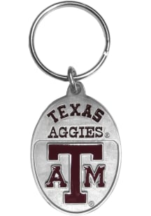 Texas A&amp;M Aggies Carved Metal Keychain