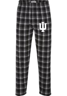 Mens Black Indiana Hoosiers Primary Logo Loungewear Sleep Pants