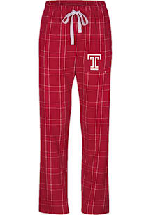 Temple Owls Womens Crimson Haley Loungewear Sleep Pants