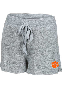 Clemson Tigers Womens Grey Cuddle Shorts