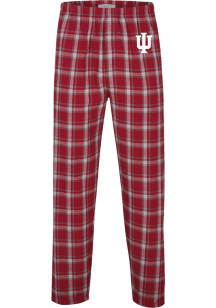 Mens Red Indiana Hoosiers Primary Logo Loungewear Sleep Pants