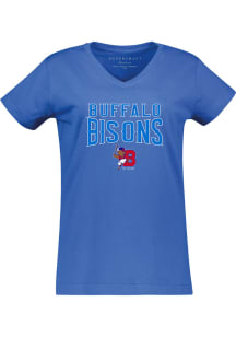 Buffalo Bisons Womens Blue Womens Short Sleeve T-Shirt