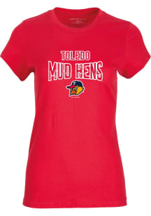 Toledo Mud Hens Womens Red Essential Short Sleeve T-Shirt