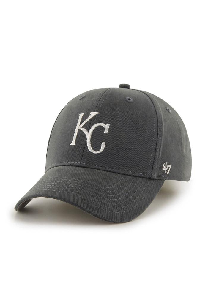 Kansas City Royals Charcoal Basic MVP Youth Adjustable Hat