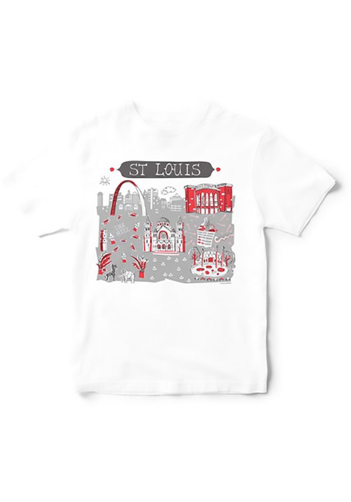 Tammy Smith Design St Louis White City Icons Illustration Short Sleeve T Shirt