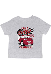 Vive La Fete Temple Owls Infant Full Speed Short Sleeve T-Shirt Grey