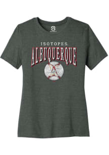 Summit Sportswear Albuquerque Isotopes Womens Graphite Homerun Short Sleeve T-Shirt