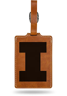 Illinois Fighting Illini Brown Brown Luggage Tag