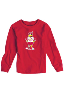 St Louis Cardinals Toddler Red Toddler Fred Bird Long Sleeve T-Shirt