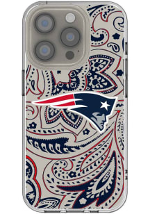 New England Patriots Paisley iPhone Clear Phone Cover