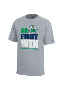 Notre Dame Fighting Irish Youth Grey Go Fight Win Short Sleeve T-Shirt
