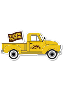 Brown Western Michigan Broncos 2&quot; Truck Dizzler Stickers