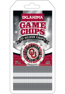 Oklahoma Sooners 20pc Poker Chips Game