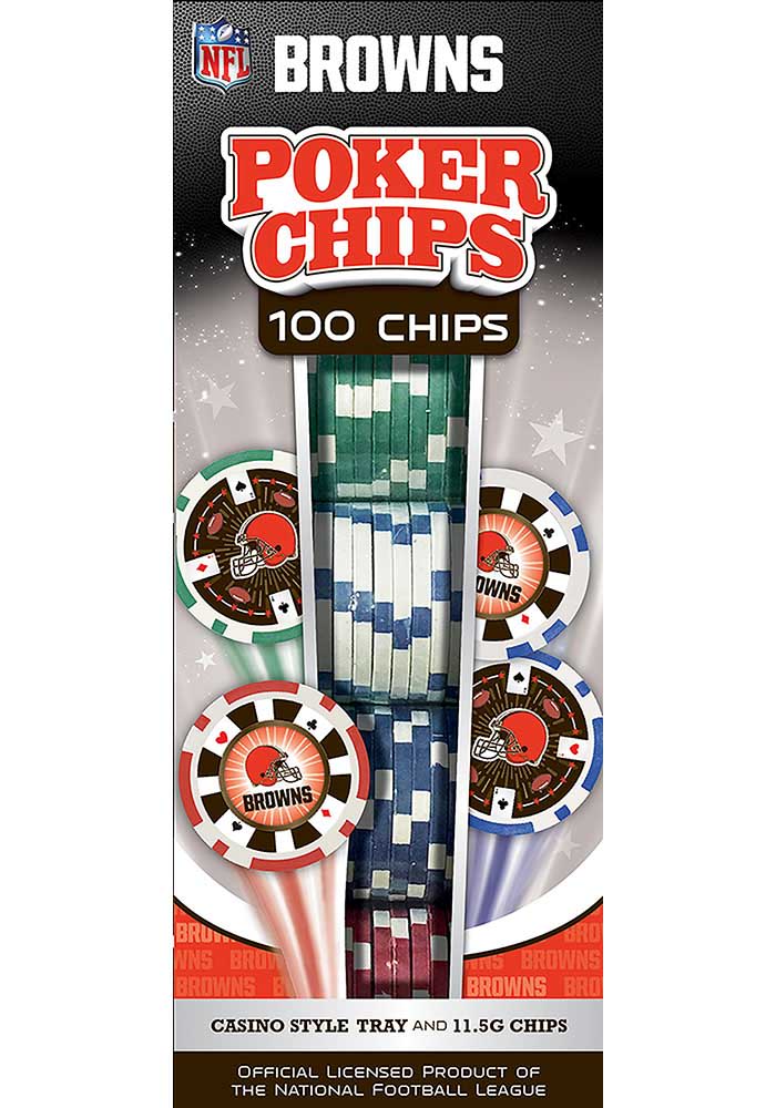 Cleveland Browns Toy  Cleveland Browns Game 100pc Poker Chips