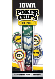 Iowa Hawkeyes 100pc Poker Chips Game
