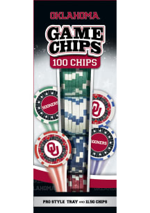 Oklahoma Sooners 100pc Poker Chips Game
