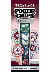 Texas A&amp;M Aggies 100pc Poker Chips Game