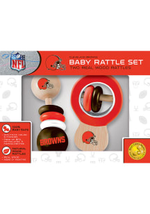 Cleveland Browns Wood Baby Rattle