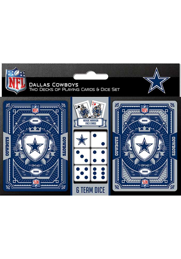 Dallas Cowboys 2pk Card and Dice Set Playing Cards