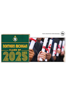 Northern Michigan Wildcats Class of 2025 unique photo frame Picture Frame - Green