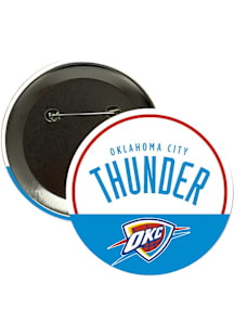 Oklahoma City Thunder Logo Button - Blue