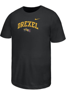 Youth Drexel Dragons Black Nike Primary Team Logo Short Sleeve T-Shirt