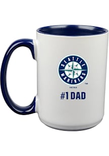 Seattle Mariners Dad 15oz Ceramic Mug - White