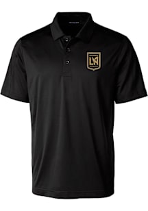 Cutter and Buck Los Angeles FC Mens Black Prospect Short Sleeve Polo