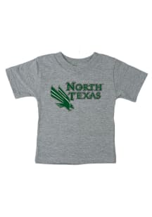 North Texas Mean Green Infant Big Logo Short Sleeve T-Shirt Grey
