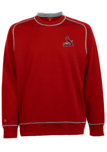 Antigua St Louis Cardinals Mens Red Volt Long Sleeve Crew Sweatshirt