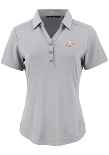 Cutter and Buck Houston Astros Womens Grey City Connect Forge Eco Polo Short Sleeve Polo Shirt