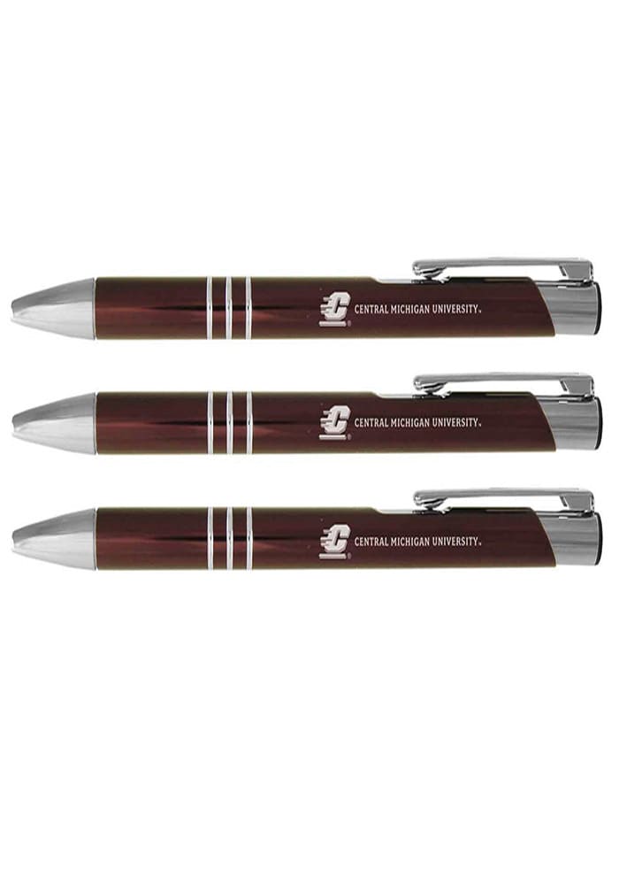 Central Michigan Chippewas 3 Pack Ball Point Pen