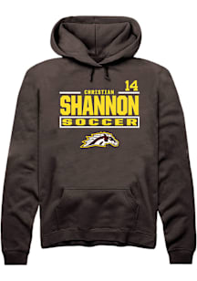 Christian Shannon Western Michigan Broncos Mens Brown NIL Stacked Box Player Hood
