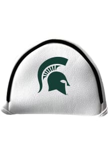 White Michigan State Spartans Mallet Putter Cover