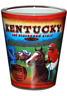 Kentucky Red Collage Shot Glass