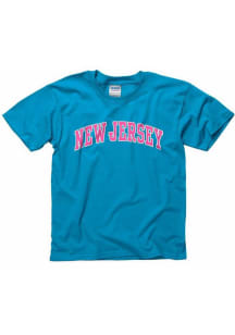 New Jersey Youth Blue Neon Arch Short Sleeve T Shirt