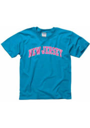 New Jersey Youth Blue Neon Arch Short Sleeve T Shirt
