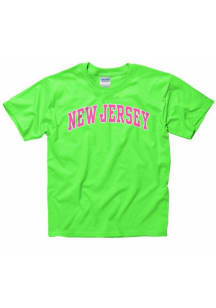 New Jersey Youth Green Neon Arch Short Sleeve T Shirt