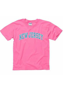 New Jersey Youth Pink Neon Arch Short Sleeve T Shirt