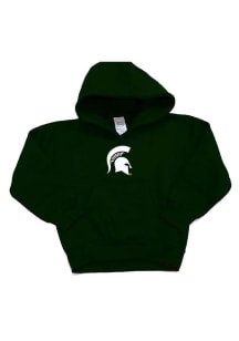Toddler Green Michigan State Spartans Logo Long Sleeve Hooded Sweatshirt