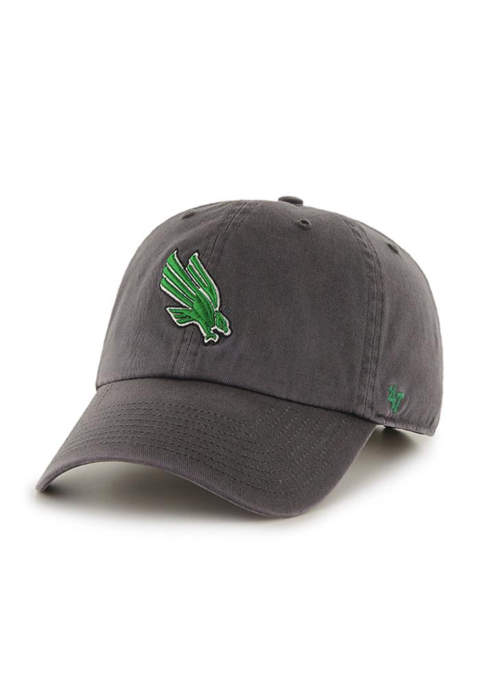 47 North Texas Mean Green Clean Up Adjustable Hat - Charcoal