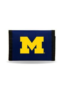 Michigan Wolverines Nylon Mens Trifold Wallet