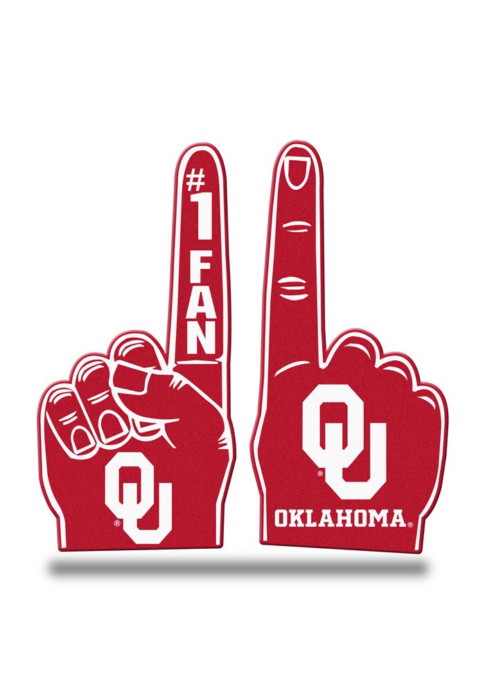 Oklahoma Sooners Crimson Foam Finger